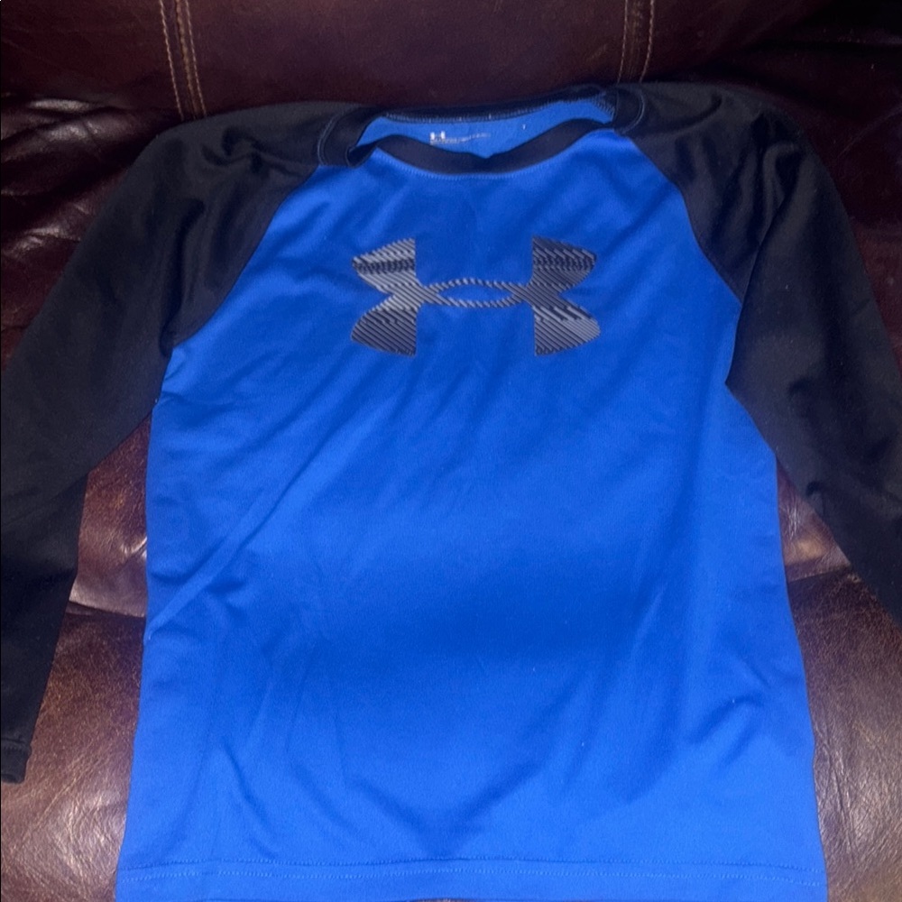 Under Armour Blue and Black Raglan Shirt